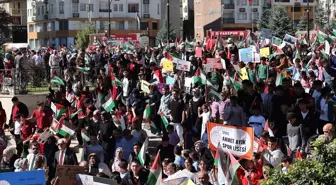 Sivas, Niğde, Nevşehir ve Yozgat'ta, Filistin'e destek yürüyüşü düzenlendi