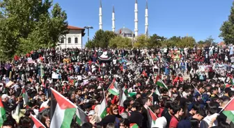 Sivas'ta Öğrencilerden Filistin İçin Yürüyüş