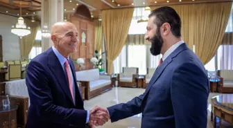 Suriye Cumhurbaşkanı Şara ile ABD temsilcisi Barrack görüştü