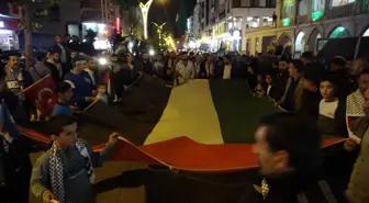 Van'da Gazze'ye Destek Yürüyüşü Düzenlendi