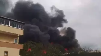 Ataşehir'de fabrika yangını -1