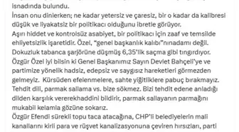 MHP'den Özgür Özel'e Sert Yanıt: 'Hadsiz ve Edepsiz Söylemleri Görmezden Gelmeyeceğiz'