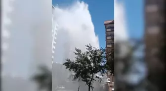 Şanlıurfa'da Su Borusu Patladı, Fışkıran Su Göz Doldurdu