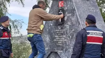 Eskişehir'de şehit Jandarma Uzman Çavuş Tarkan Karaca'nın hayrat çeşmesi tahrip edildi
