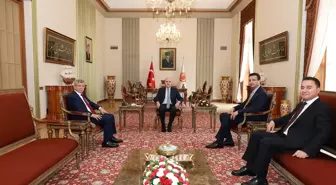 TBMM Başkanı Kurtulmuş, Üç Siyasi Partinin Liderlerini Kabul Etti