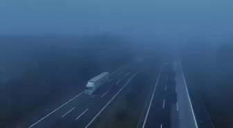 Düzce'de Otoyolda Sis Uyarısı