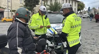 Edirne'de Motosiklet Kullanıcılarına Denetim Uygulandı