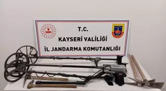 Kayseri'de İzinsiz Kazı Yapan 4 Şüpheli Gözaltına Alındı