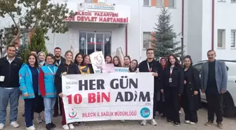 Pazaryeri'nde 'Her Gün 10 Bin Adım' Temalı Yürüyüş Etkinliği Düzenlendi