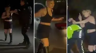 Polise saldıran kadından skandal sözler: Sıkacağım size, benim babam savcı