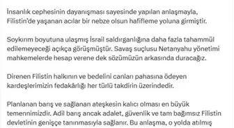 TBMM Başkanı Kurtulmuş'tan Gazze'deki Ateşkes Açıklaması