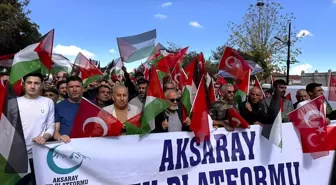Aksaray'da Gazze'ye destek yürüyüşü düzenlendi