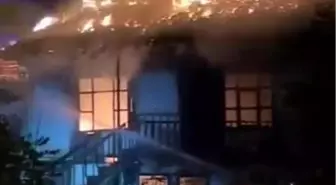 Gümüşhacıköy'de Yangın: İki Ev Zarar Gördü