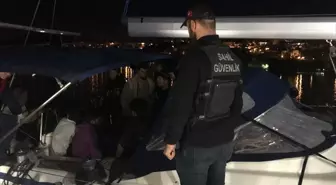 Bodrum Açıklarında 106 Düzensiz Göçmen ve 1 Göçmen Kaçakçısı Yakalandı