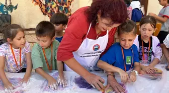 Antalya'da Çocuklar Keçe Sanatıyla Tanıştı