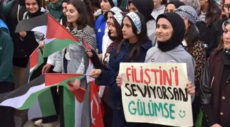 Van'da Gazze'ye Destek Yürüyüşü Düzenlendi