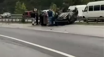 Sakarya'da Takla Atan Araçta 1 Kişi Yaralandı