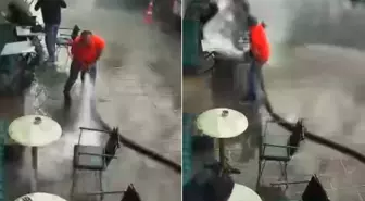 Esnaf şov yapayım derken kaos çıkardı