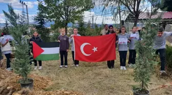 Akharım Ortaokulu'ndan Gazze İçin Barış Bahçesi