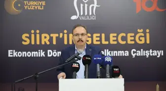Siirt'te Ekonomik Dönüşüm Çalıştayı Düzenlendi