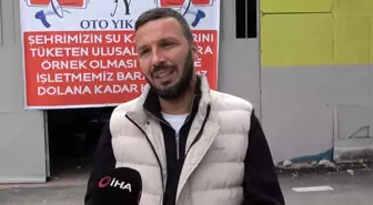 Bursa'da Oto Yıkama İşletmesinden Su Tasarrufu İçin Örnek Davranış