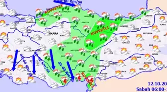 Meteoroloji'den Kuvvetli Yağış ve Rüzgar Uyarısı