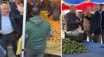 Esnafın söyledikleri, pazara denetime giden belediye başkanını çileden çıkardı