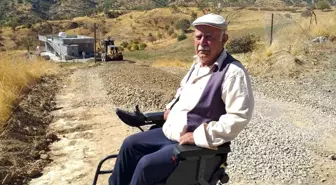 Engelli Mahfuz Baysal'ın Yolu Asfaltlandı