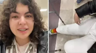 Ameliyatlı bacağı yüzünden uçağa alınmadı Üniversite öğrencisi gözyaşları içinde anlattı