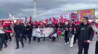 Burgaz Gençlik ve Yardımlaşma Derneği'nden Filistin İçin Yürüyüş