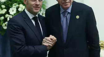Cumhurbaşkanı Erdoğan, Fransa Cumhurbaşkanı Macron ile görüştü