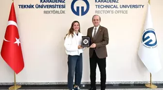 Milli Boksör Buse Naz Çakıroğlu'ndan KTÜ Rektörüne Ziyaret