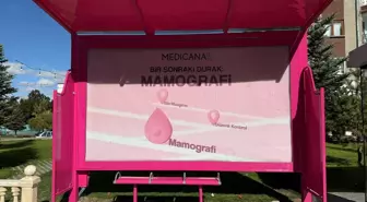 Sivas'ta Meme Kanseri Farkındalık Ayı İçin Duraklar Pembe Renklendirildi