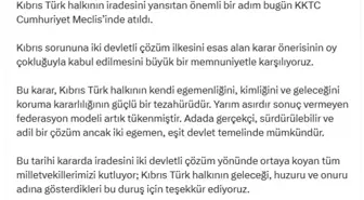Cevdet Yılmaz: İki Devletli Çözüm Artık Kaçınılmaz
