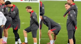 Milli takım kampına damga vuran görüntü