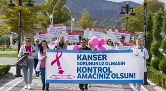 Osmancık'ta Meme Kanseri Farkındalık Yürüyüşü Düzenlendi