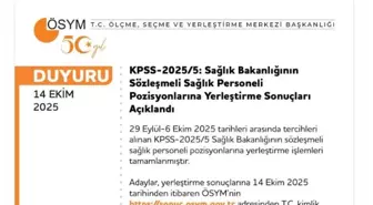 Sağlık Bakanlığı Sözleşmeli Personel Yerleştirme İşlemleri Tamamlandı