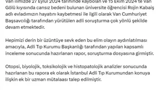 Bakan Tunç'tan Rojin Kabaiş'in Ölümüyle İlgili Açıklama