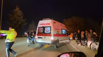 İnegöl'de Bisikletli Çocuk Otomobilin Çarpması Sonucu Ağır Yaralandı
