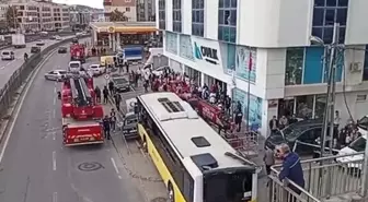 Çekmeköy'de otobüs durağa daldı: 1 ölü, 4 yaralı