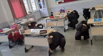 Çankırı'da Afet Bilinci İçin Tahliye Tatbikatı Gerçekleştirildi