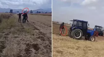 Evladının gözü önünde babayı darbettiler, kızının sesinin titrediği anlar kamerada