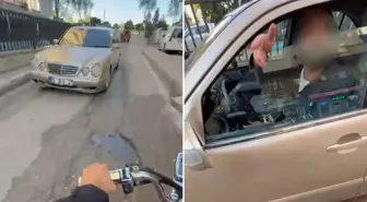 Hem suçlu hem güçlü! Ters yönde giden sürücüden pişkin sözler