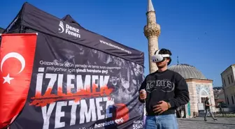 İzmir'de 'İzlemek Yetmez' Etkinliğiyle Gazze'ye Dikkat Çekiliyor
