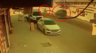 Şırnak'ta Motosiklet Kazası Güvenlik Kamerasında