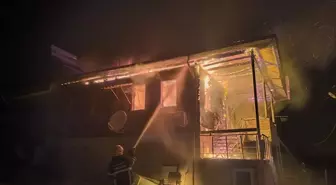 Samsun'da Müstakil Evde Yangın Çıktı