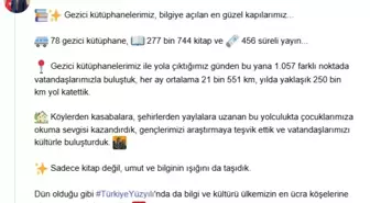 Gezici Kütüphanelerle Türkiye'nin Dört Bir Yanına Kültür Taşınıyor