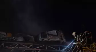 Başkentte Oto Tamir Dükkanında Yangın