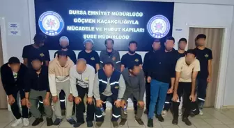 Bursa'da Kaçak Göçmen Operasyonu: 17 Düzensiz Göçmen Yakalandı