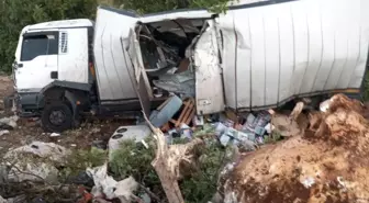 Mersin'de Kamyon Kazası: 2 Yaralı